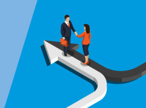 Illustration of partners meeting